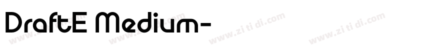 DraftE Medium字体转换